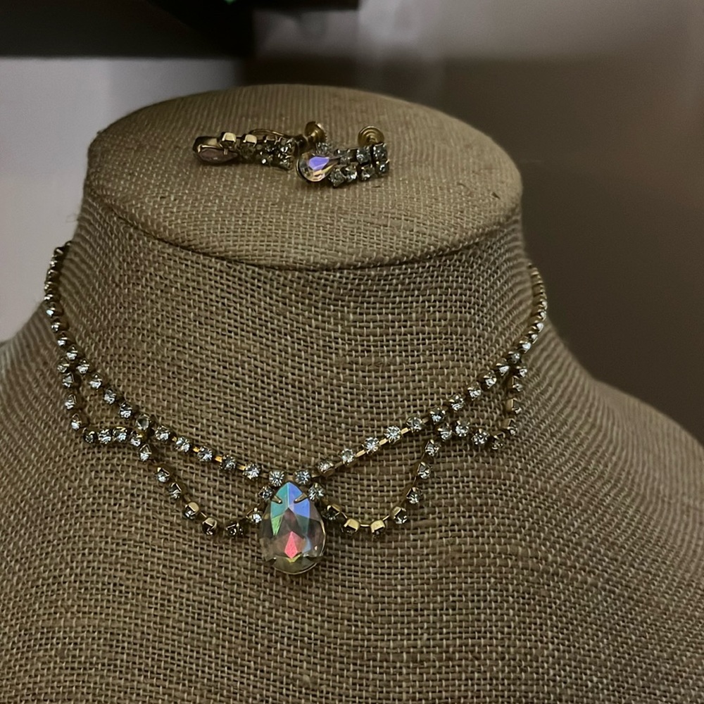 😄Aurora Borealis original necklace earrings MCM